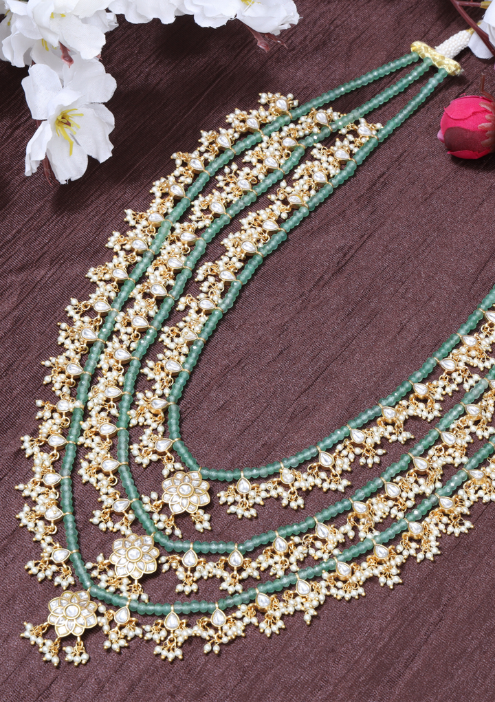 Kalyanam Jadau Kundan Layered Haar Necklace