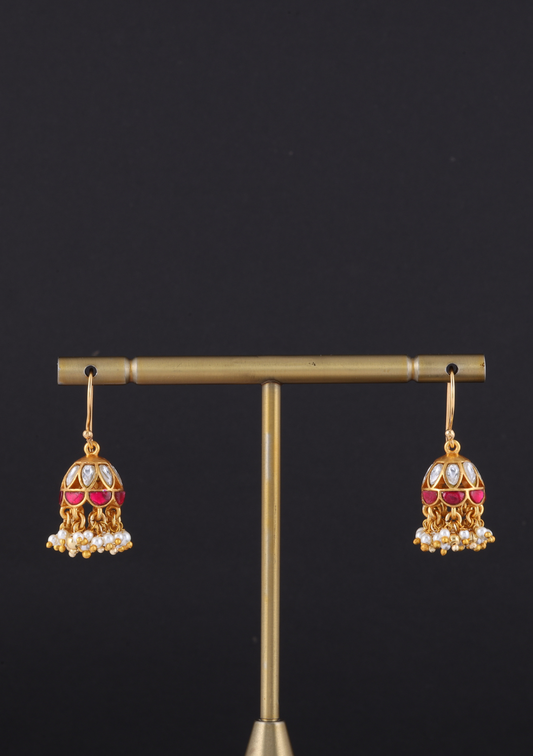 Pragati Jadau Kundan Jhumki Earrings