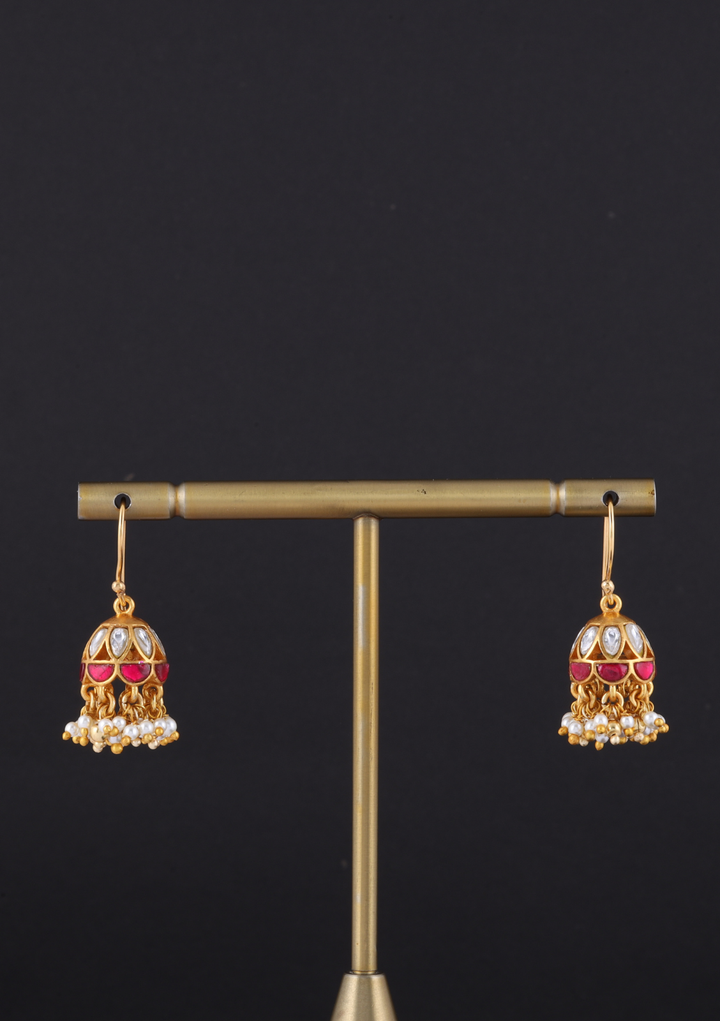 Pragati Jadau Kundan Jhumki Earrings