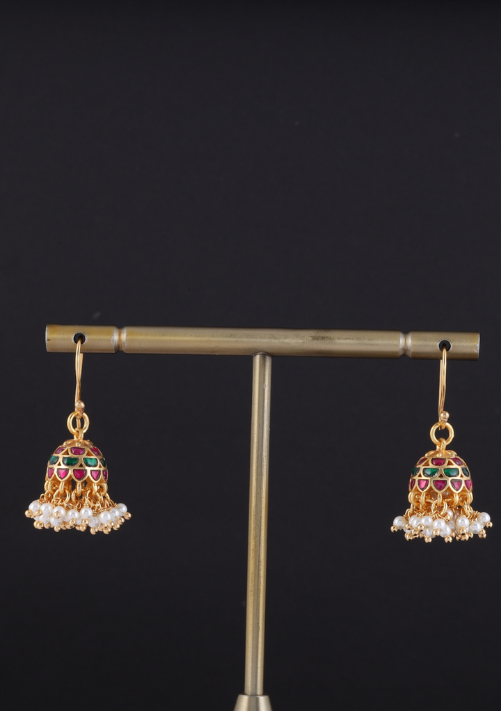 Elna Jadau Kundan Jhumki Earrings