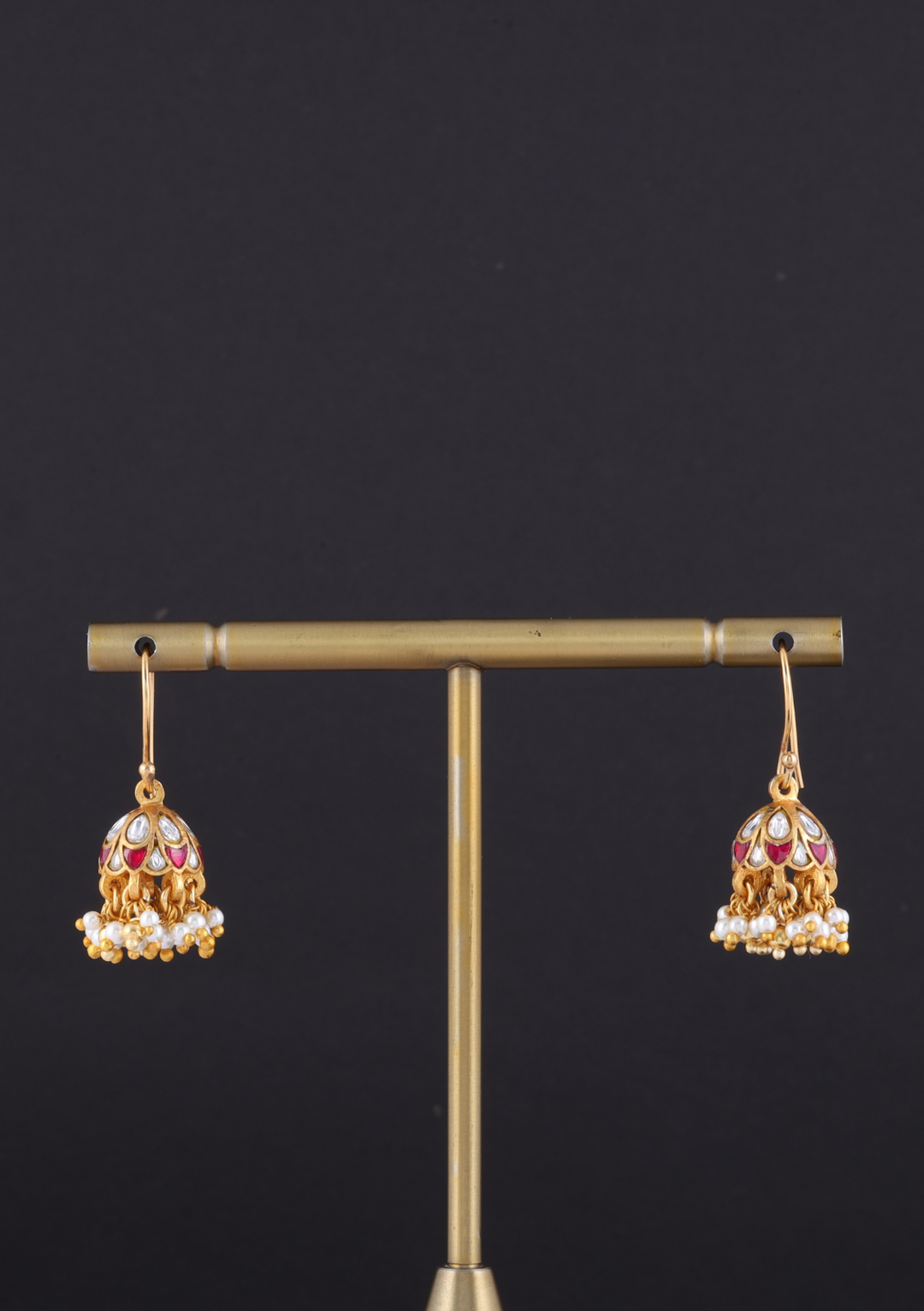 Gauravi Jadau Kundan Jhumki Earrings