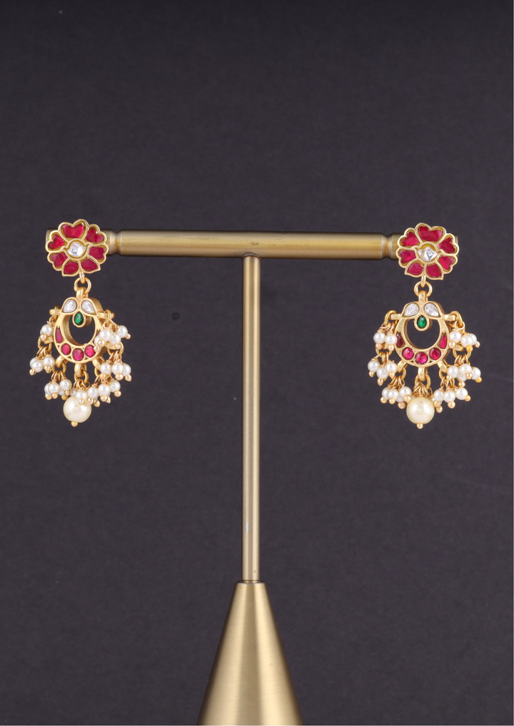 Oorja Elegant Jadau Kundan Earrings