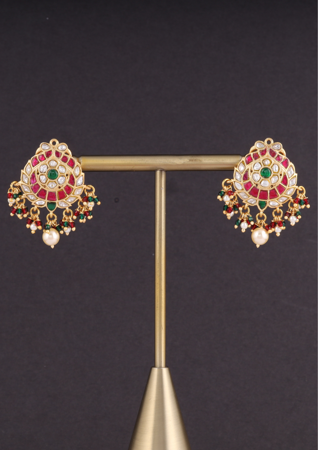 Charulata Exquisite Jadau Kundan Earrings
