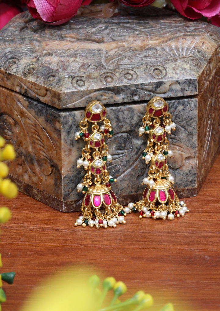 Iraavati Bridal Jadau Kundan Earrings