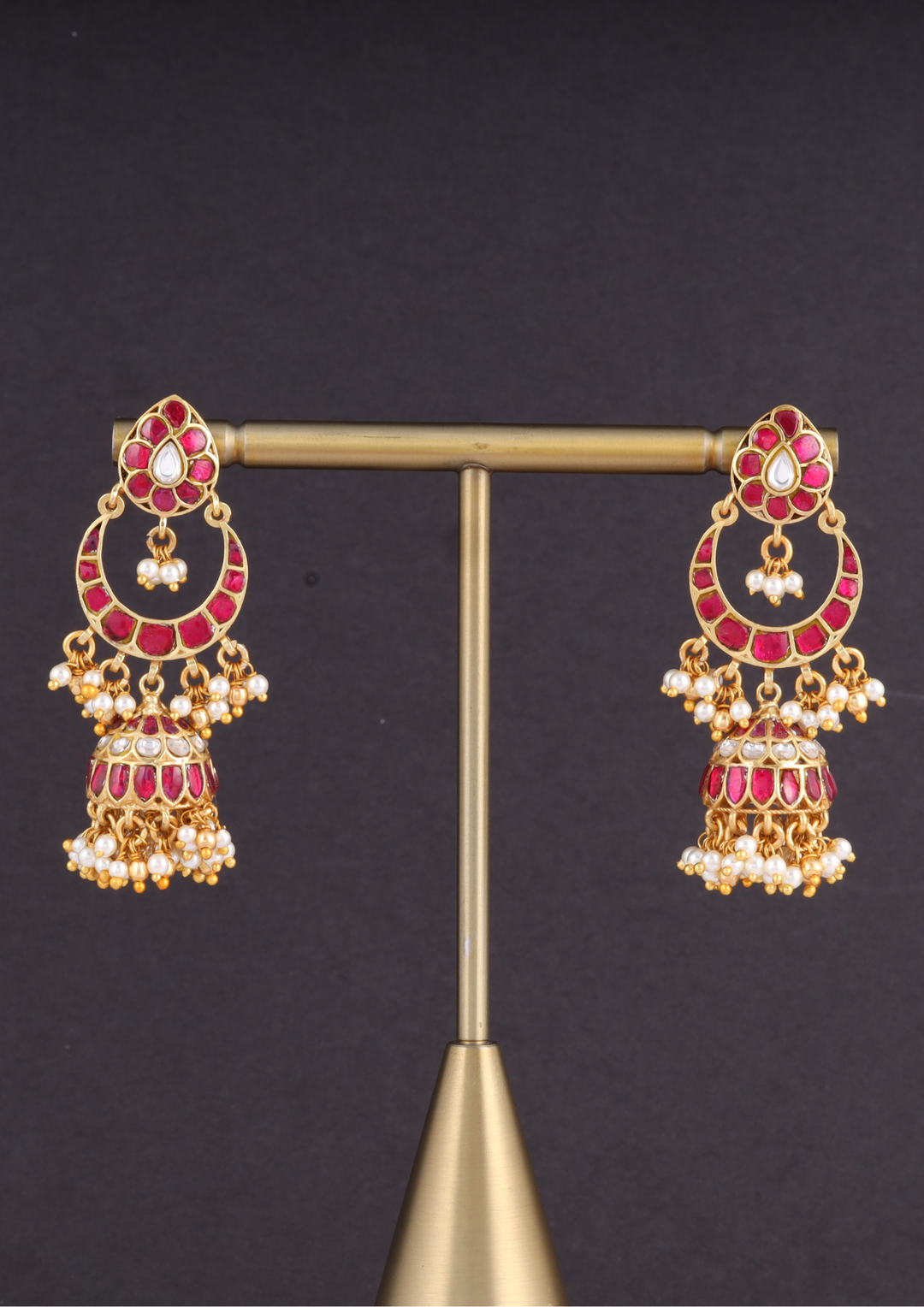 Maithili Handcrafted Jadau Kundan Earrings