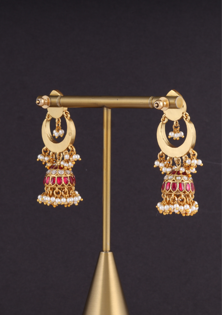 Maithili Handcrafted Jadau Kundan Earrings