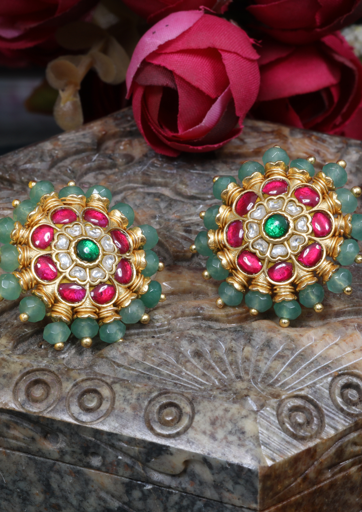 Bhadra Jadau Kundan Earrings