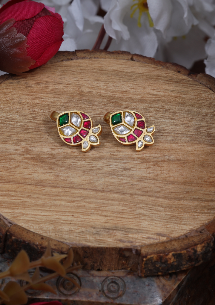 Mrinalini Handcrafted Jadau Kundan Bugadi Earrings