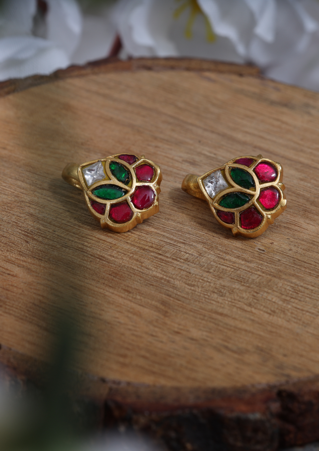 Sharada Elegant Jadau Kundan Bugadi Earrings