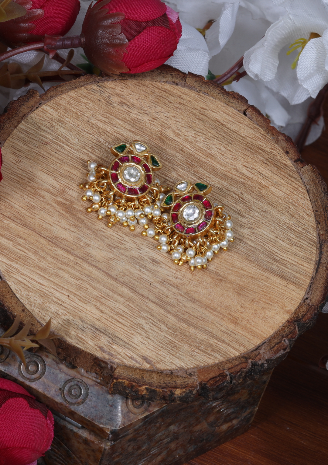 Triveni Regal Jadau Kundan Bugadi Earrings