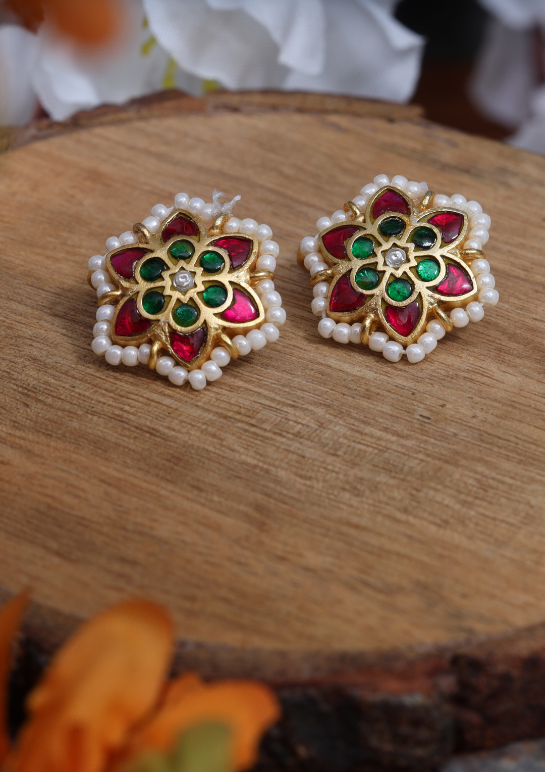 Oindrila Jadau Kundan Bugadi Earrings