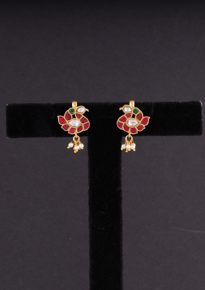 Vaishnavi Handcrafted Jadau Kundan Bugadi Earrings