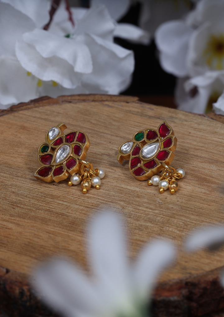 Vaishnavi Handcrafted Jadau Kundan Bugadi Earrings