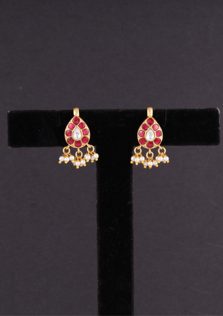 Charulekha Elegant Jadau Kundan Bugadi Earrings