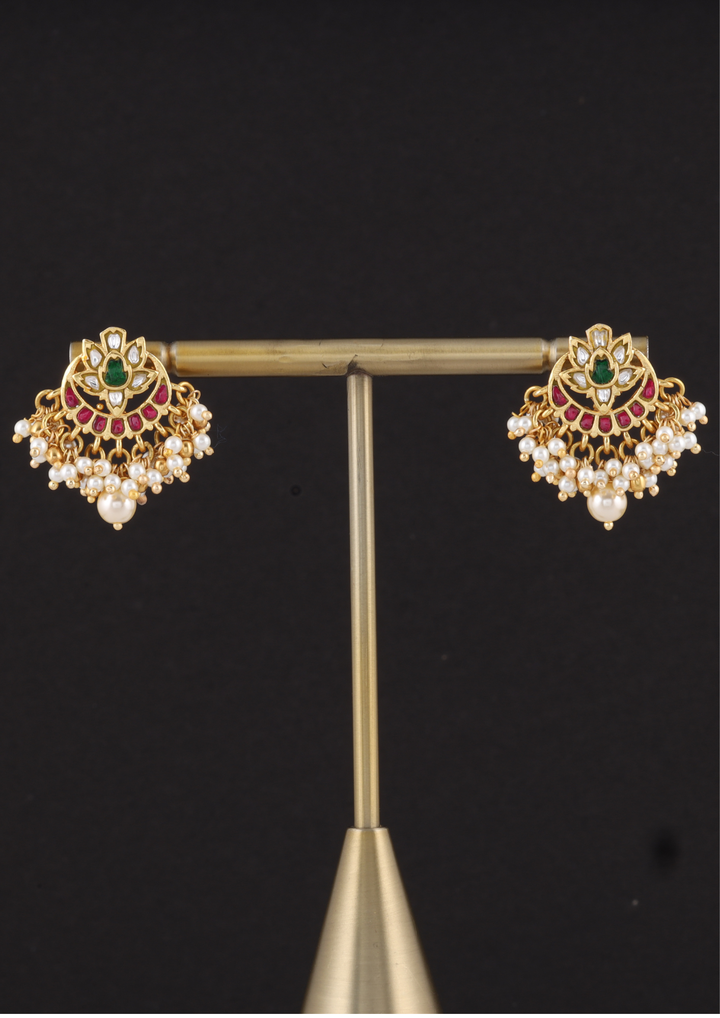 Lalima Jadau Kundan Earrings