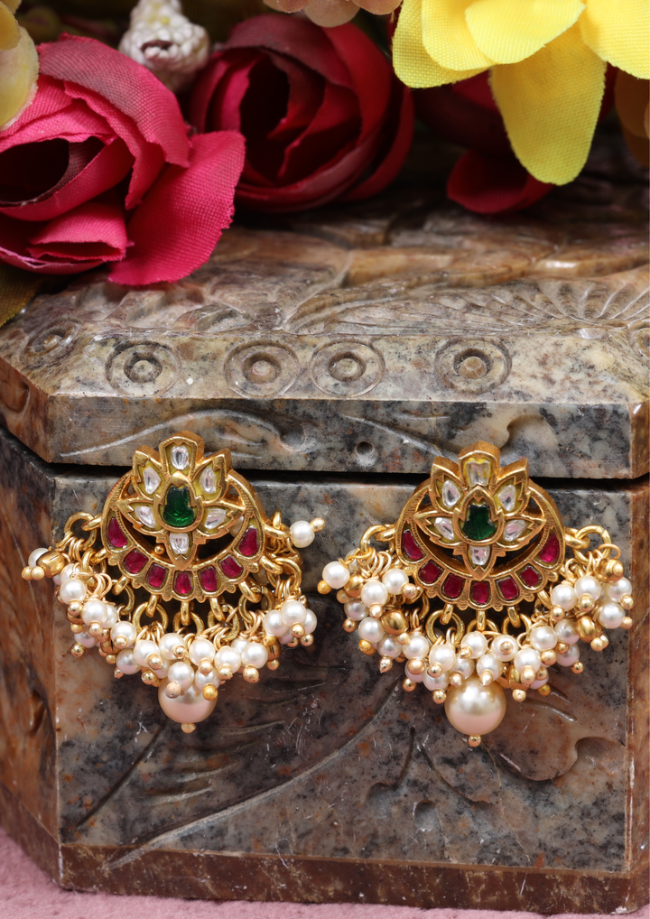 Lalima Jadau Kundan Earrings