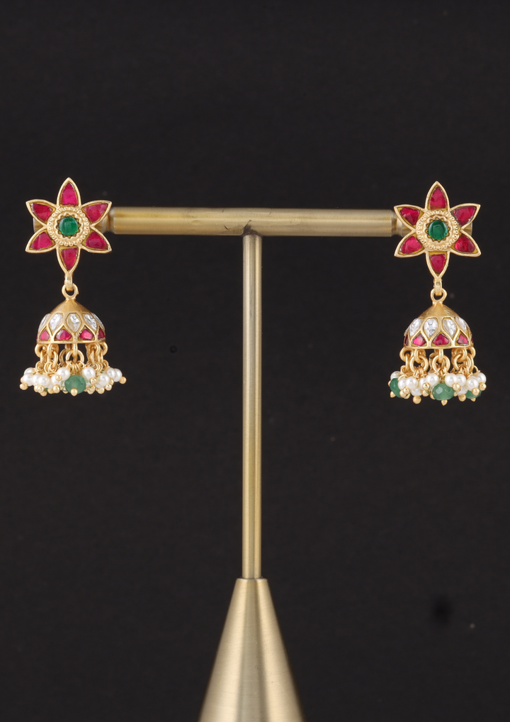 Subansiri Handcrafted Jadau Kundan Earrings