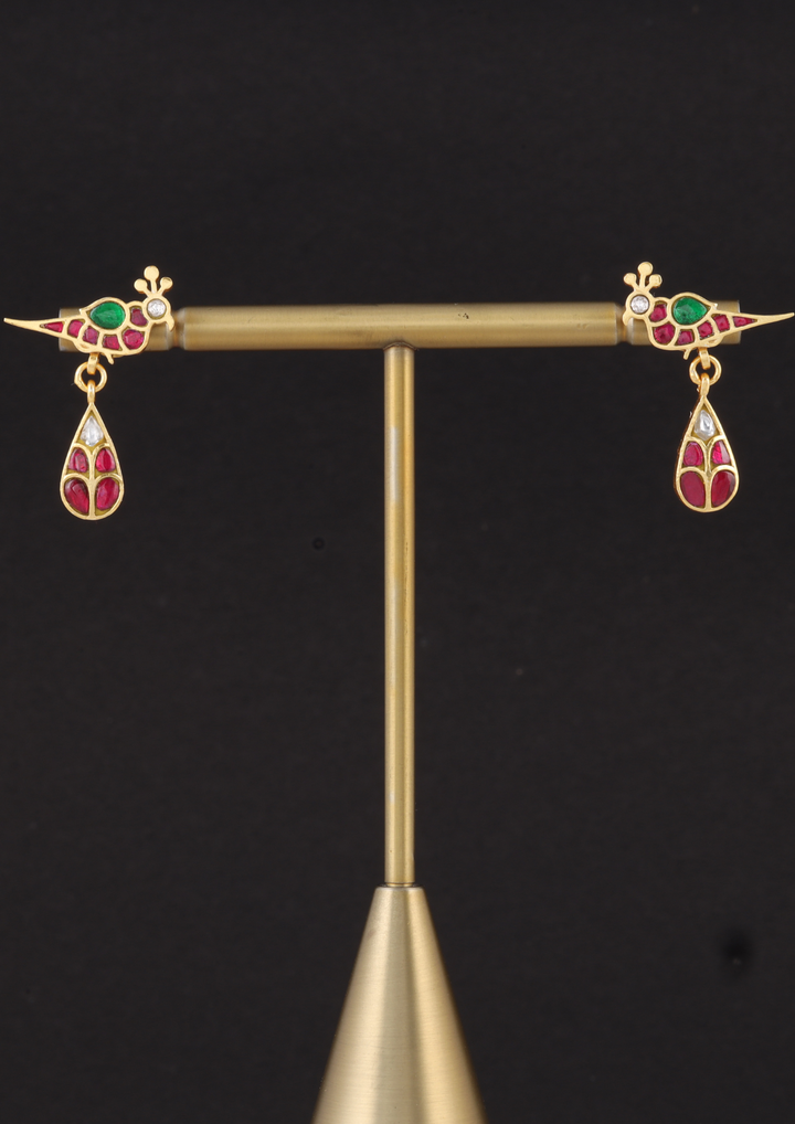 Koyna Handcrafted Jadau Kundan Earrings