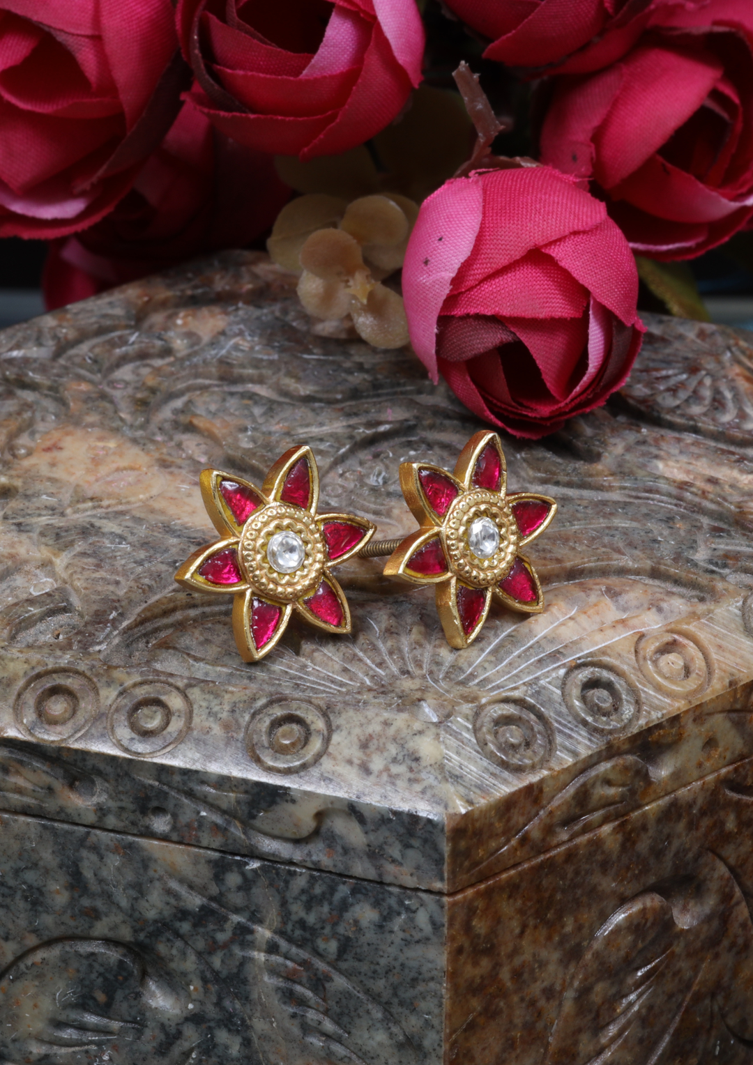 Kabini Exquisite Jadau Kundan Earrings