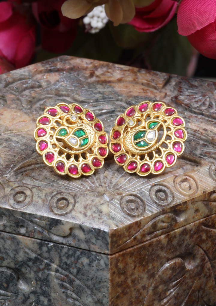 Purna Elegant Jadau Kundan Earrings