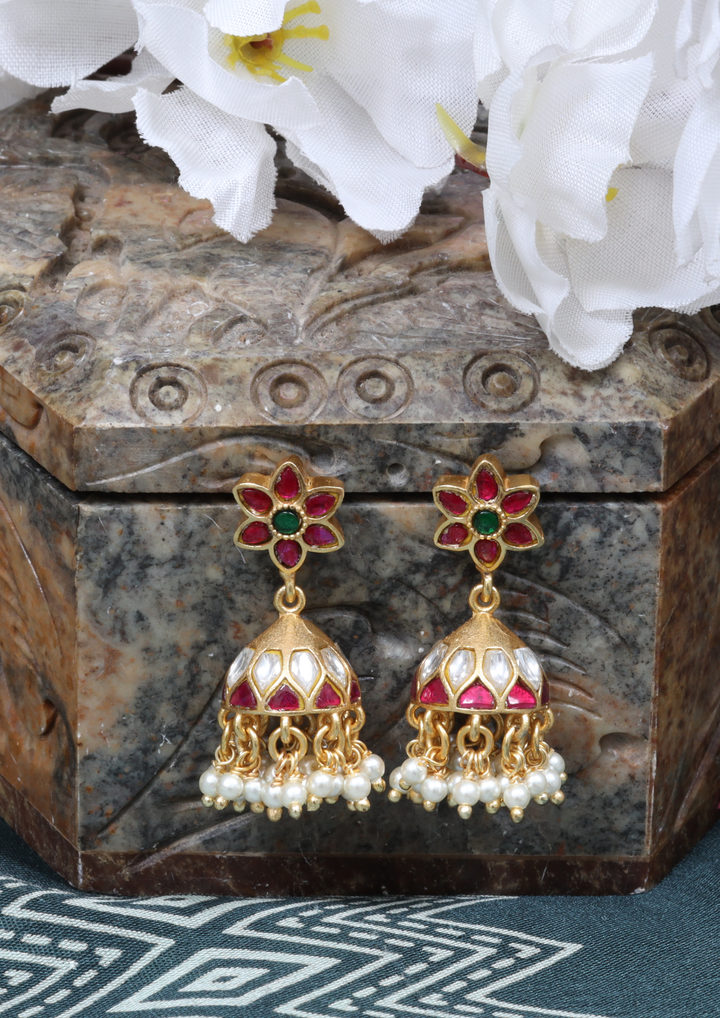 Girna Exquisite Jadau Kundan Earrings