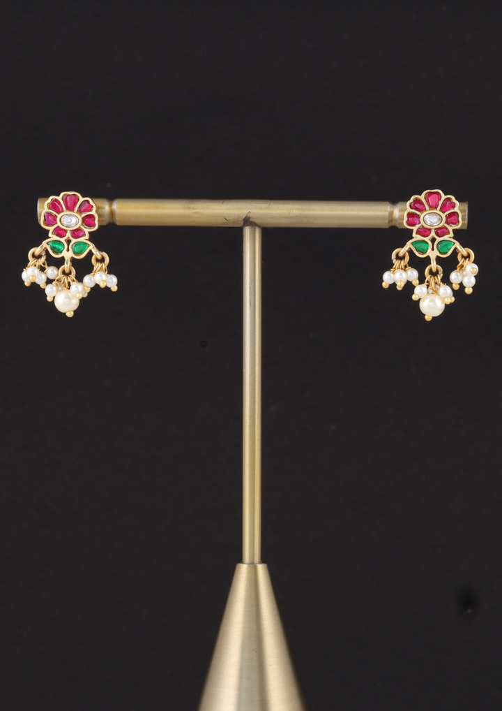 Dhansiri Jadau Kundan Earrings