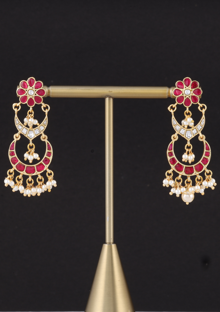 Inaya Bridal Jadau Kundan Earrings