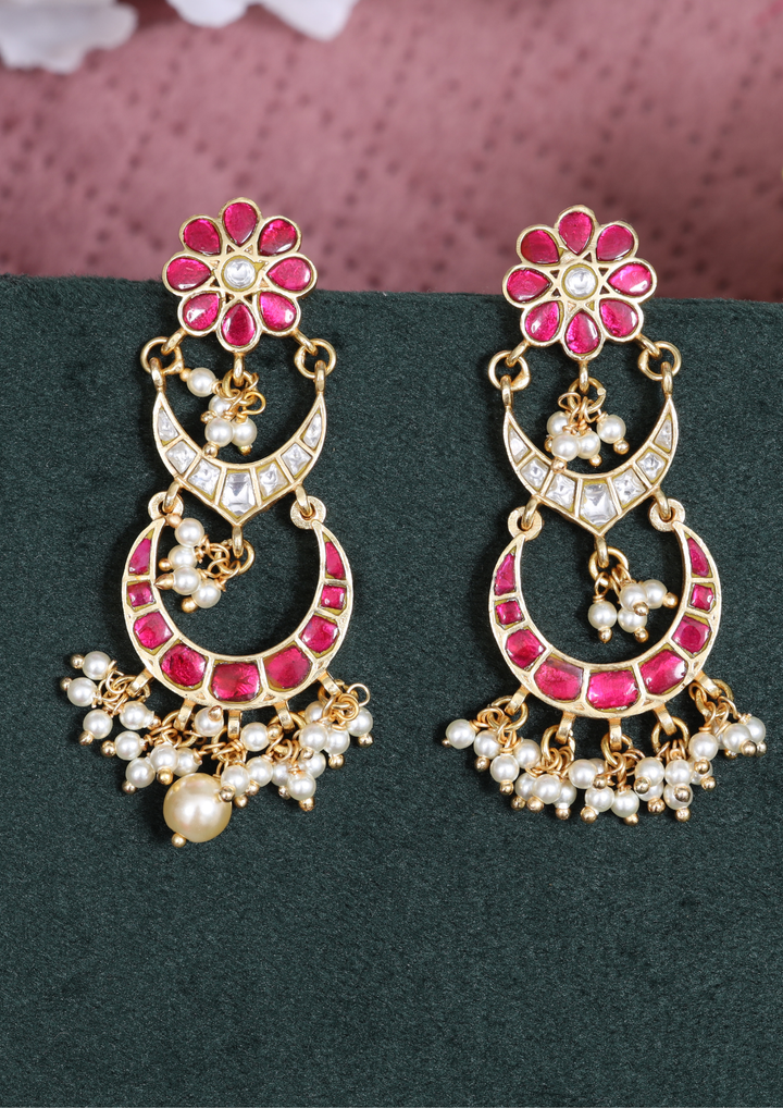 Inaya Bridal Jadau Kundan Earrings