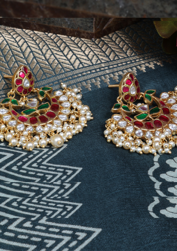 Rimsha Handcrafted Jadau Kundan Earrings