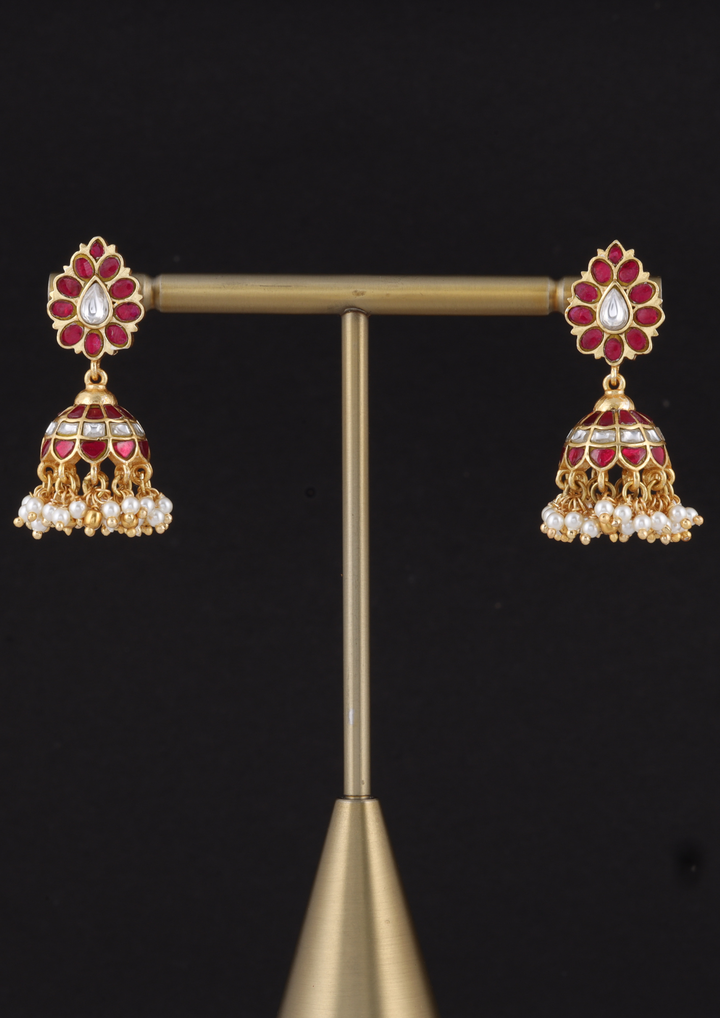 Sehr Regal Jadau Kundan Earrings