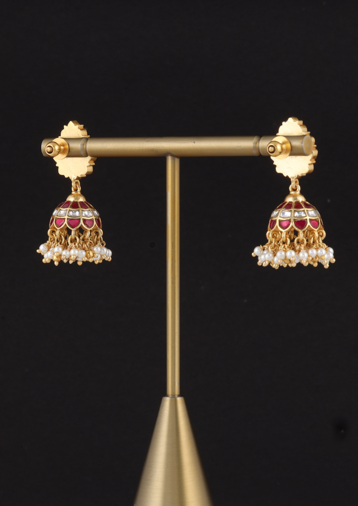 Sehr Regal Jadau Kundan Earrings