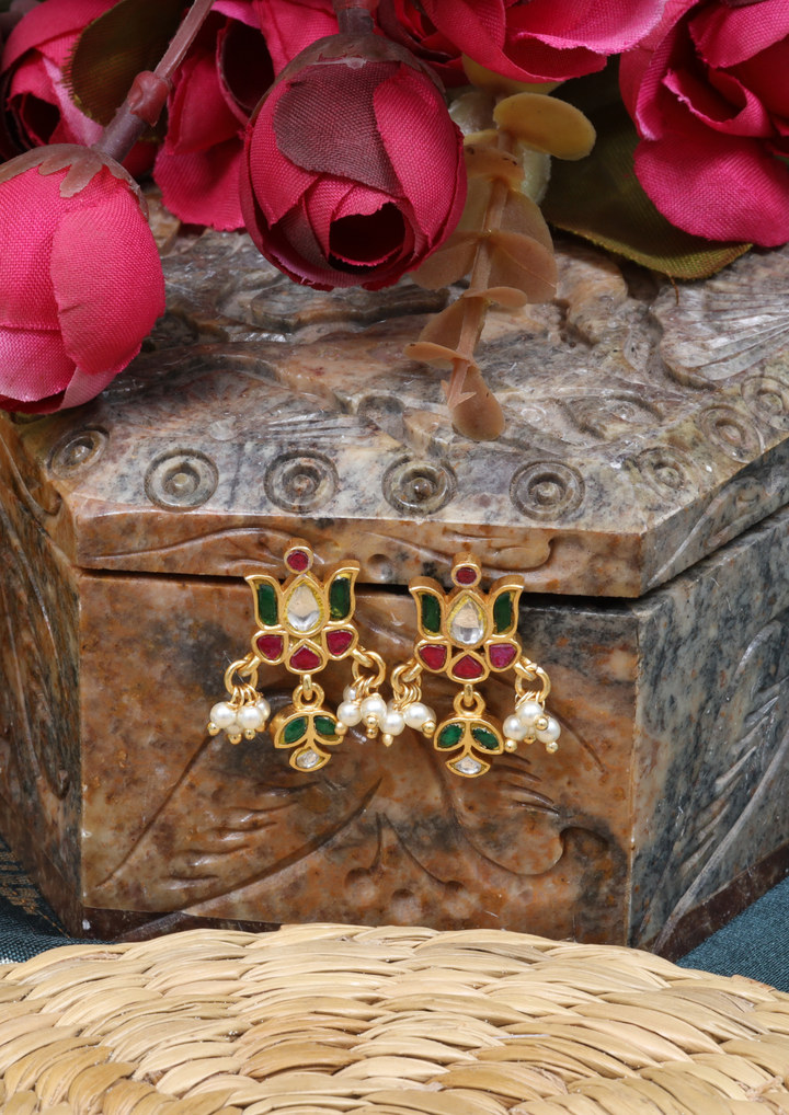 Rida Handcrafted Jadau Kundan Earrings