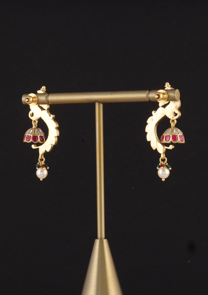 Rajni Regal Jadau Kundan Earrings