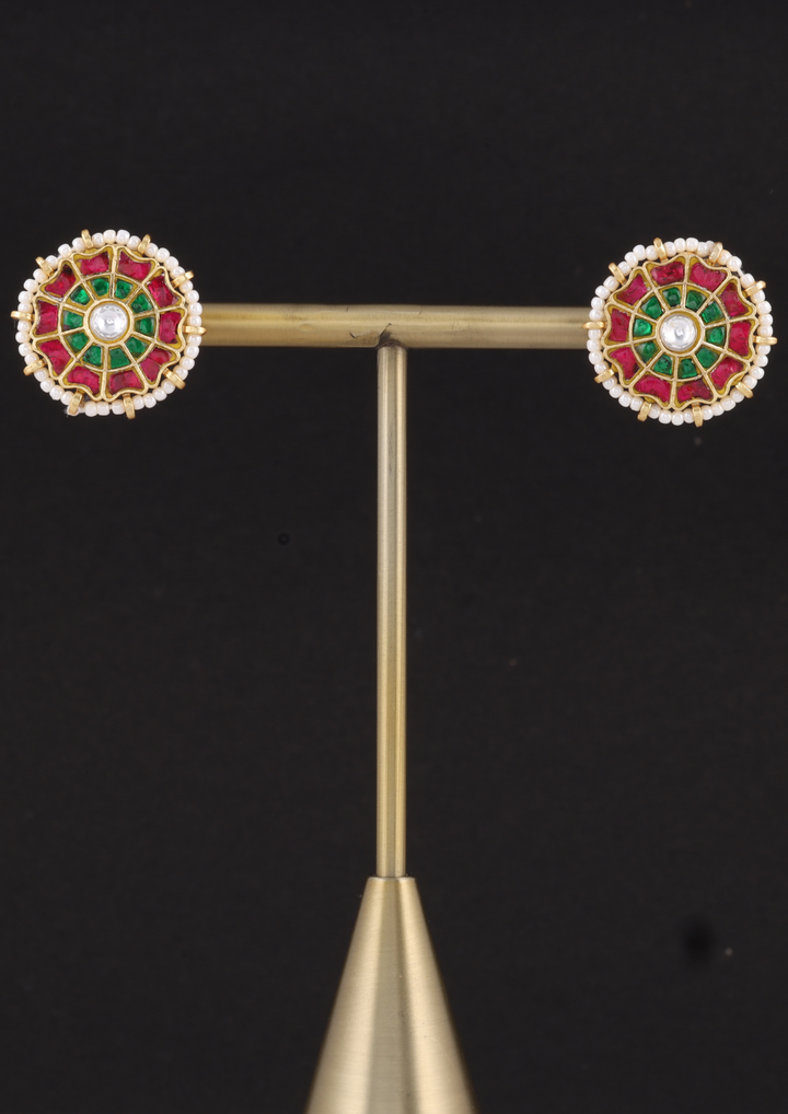 Ayla Handcrafted Jadau Kundan Earrings