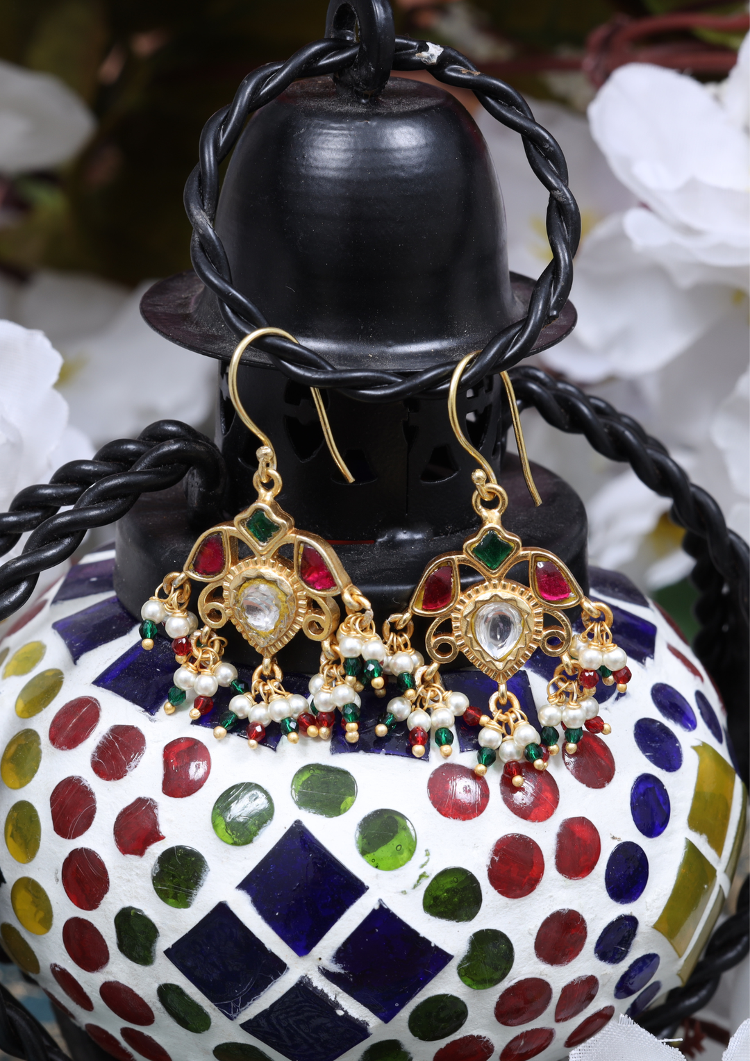 Zimal Elegant Jadau Kundan Earrings