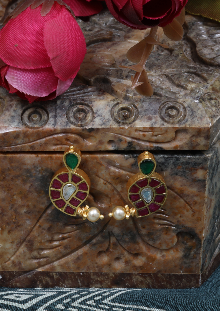 Tahira Jadau Kundan Earrings