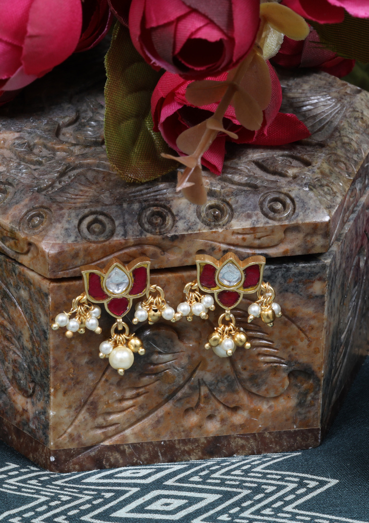 Nusrat Handcrafted Jadau Kundan Earrings