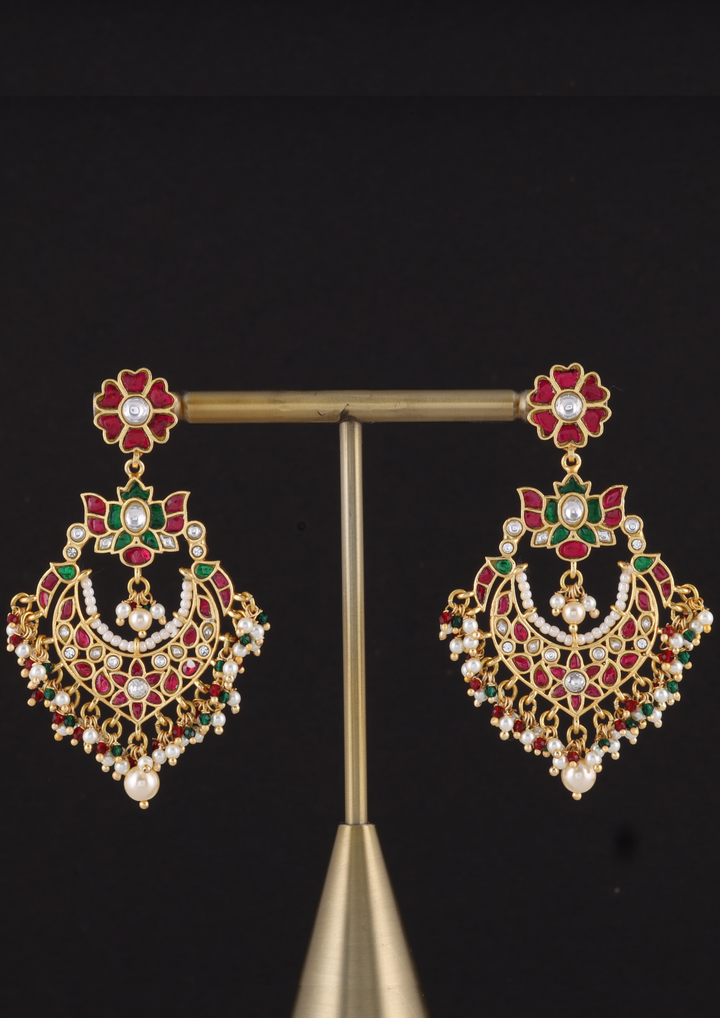 Roshni Bridal Jadau Kundan Earrings