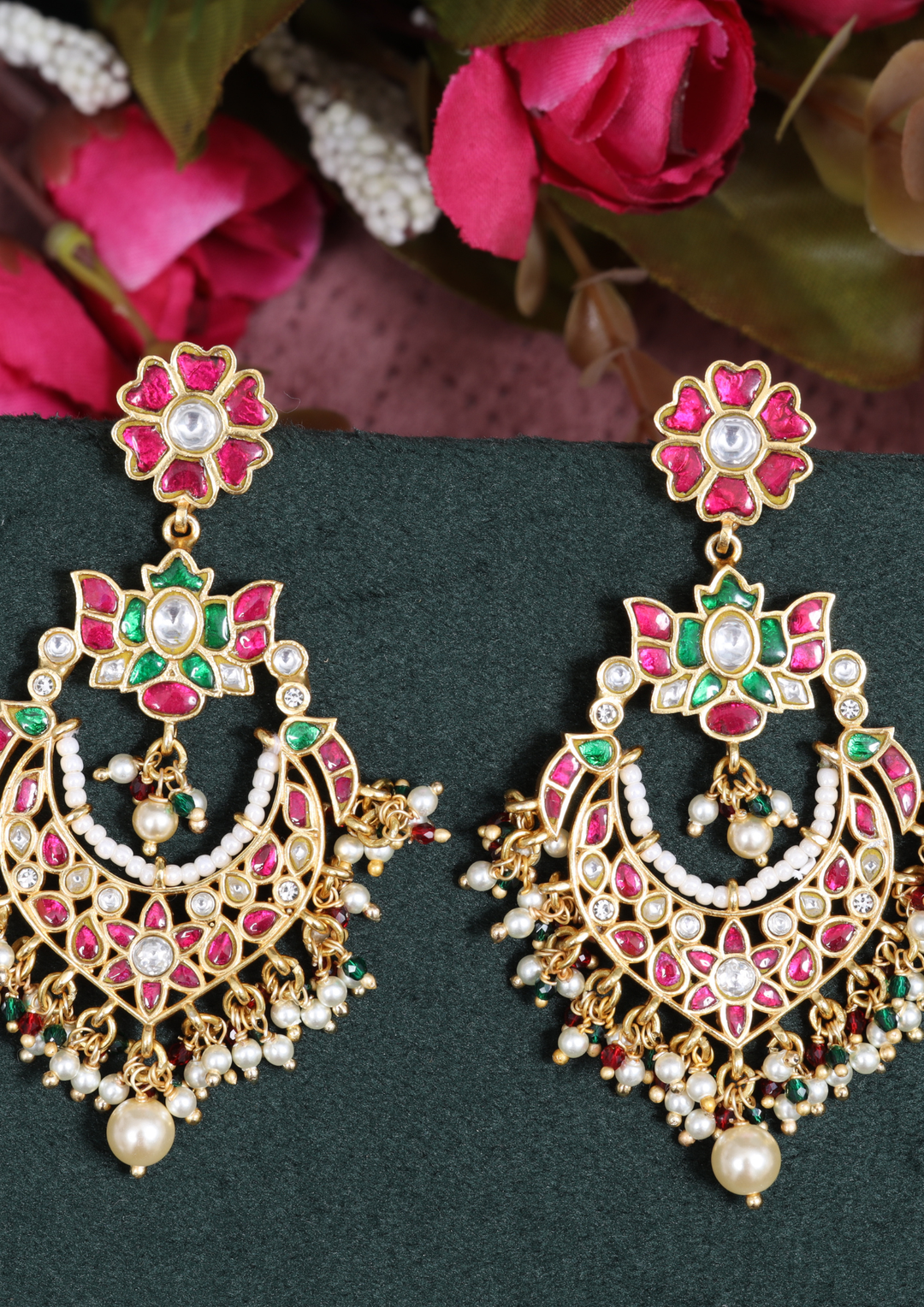 Roshni Bridal Jadau Kundan Earrings