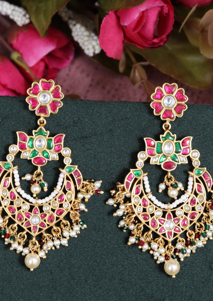 Roshni Bridal Jadau Kundan Earrings