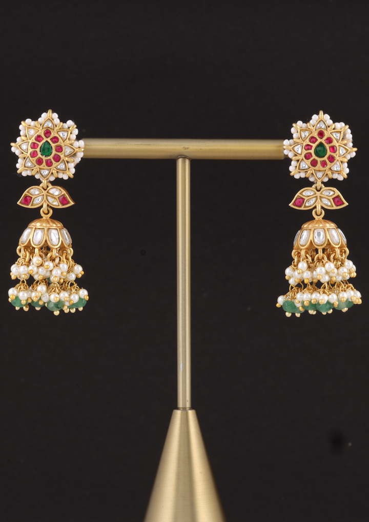 Zarqash Bridal Jadau Kundan Earrings