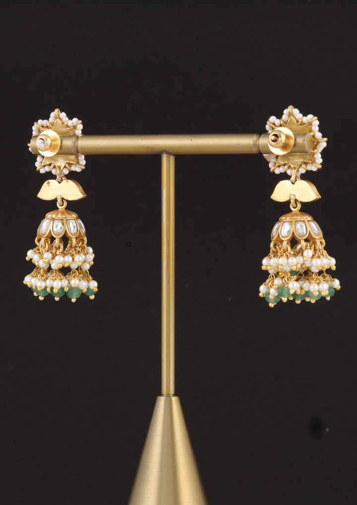 Zarqash Bridal Jadau Kundan Earrings