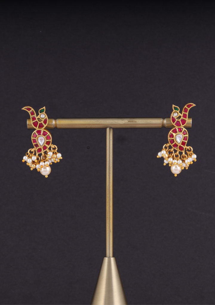 Yazhini Exquisite Jadau Kundan Earrings