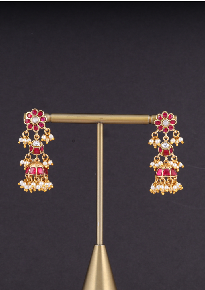 Svarna Regal Jadau Kundan Earrings