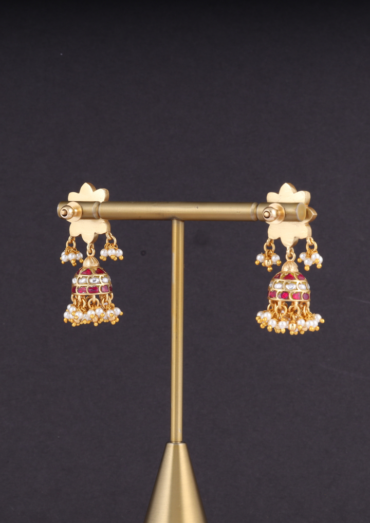 Anantham Handcrafted Jadau Kundan Earrings