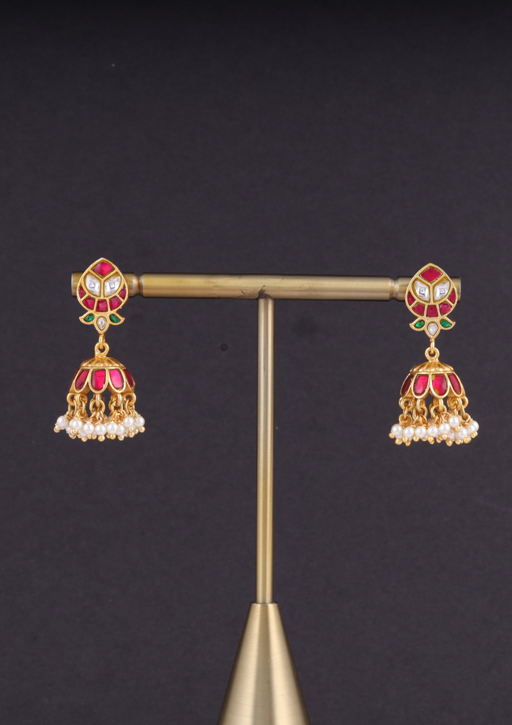 Tharagai Regal Jadau Kundan Earrings