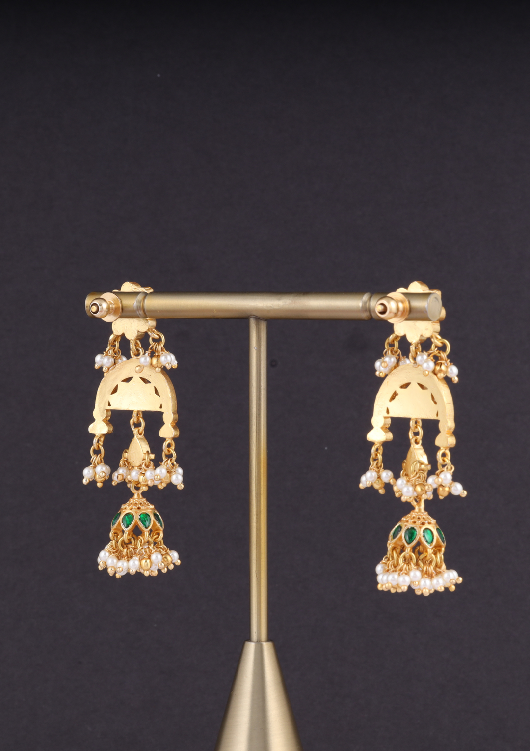 Mayil Handcrafted Jadau Kundan Earrings