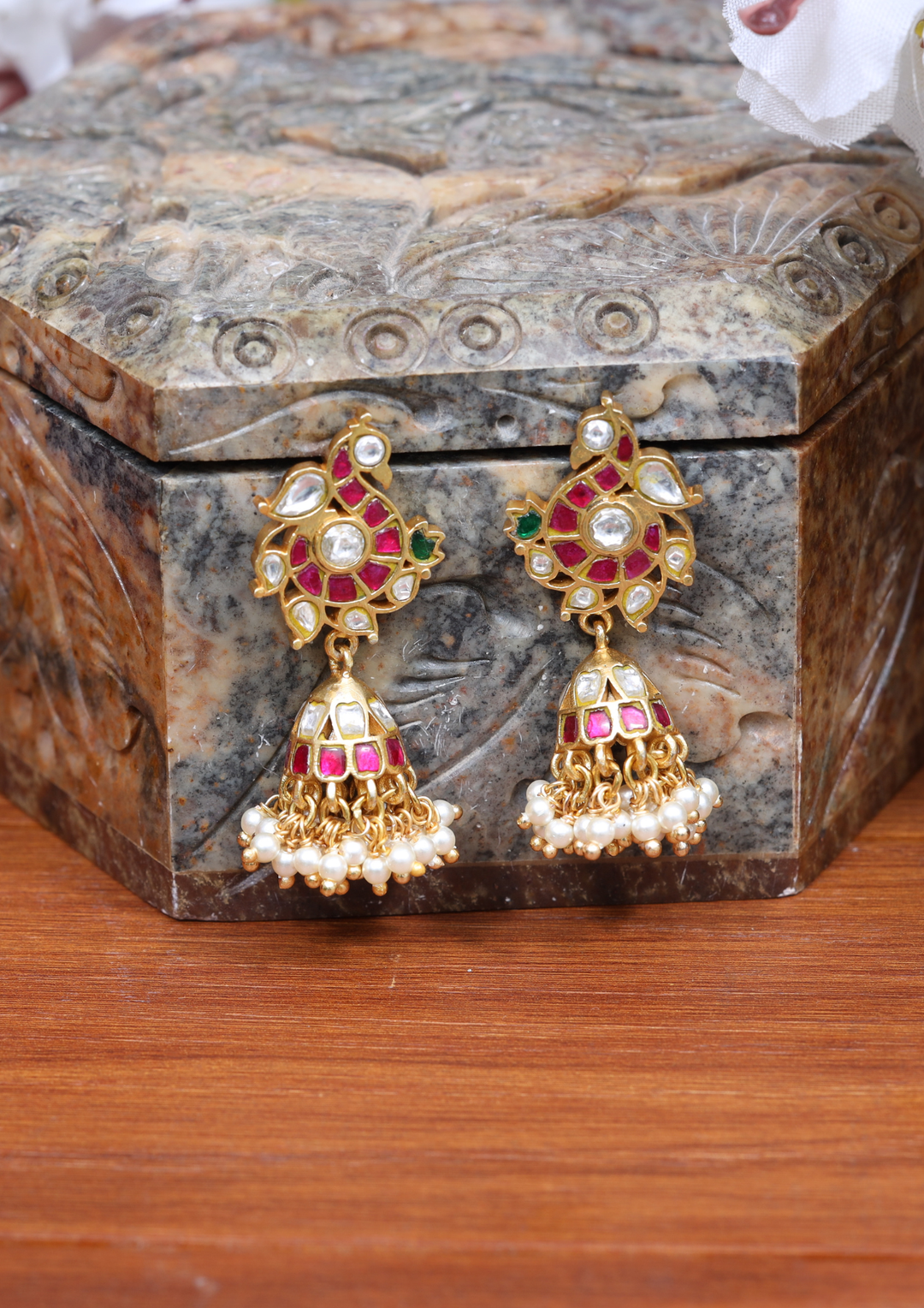 Tvesa Regal Jadau Kundan Earrings