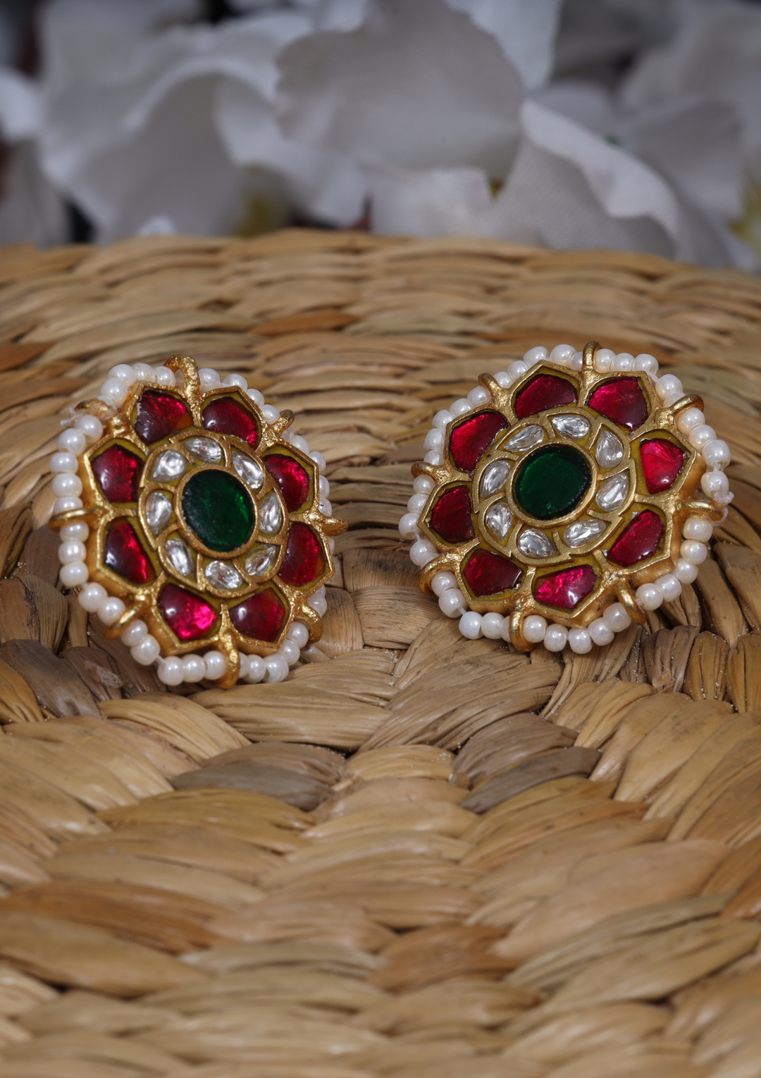 Pravalika Jadau Kundan Earrings