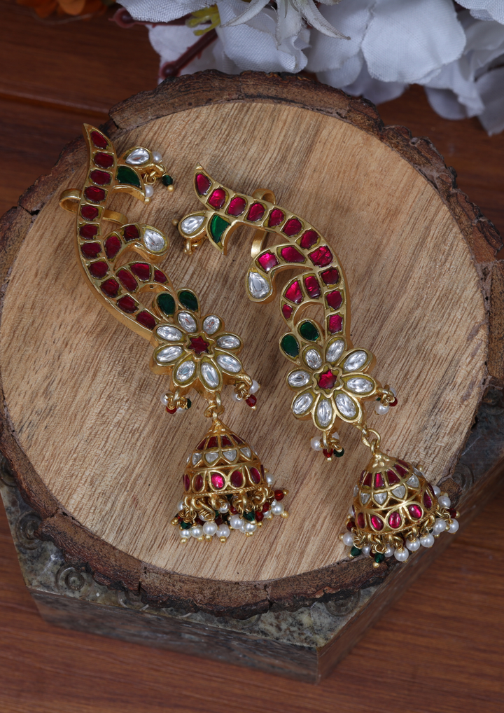 Rasa Exquisite Jadau Kundan Cuff Earrings